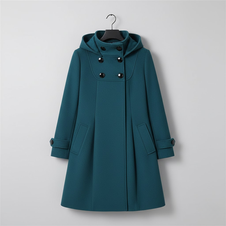 Solvara™ - Elegant Jacka med Didfickor och Huva