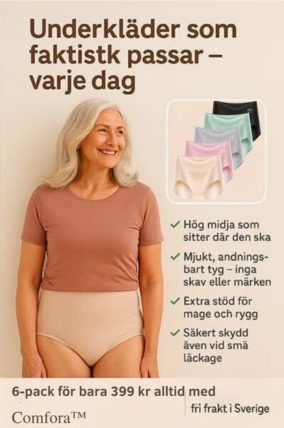 Comfora™ | 6-pack Andas & Bekväma Höga Midjetrosor med Magstöd
