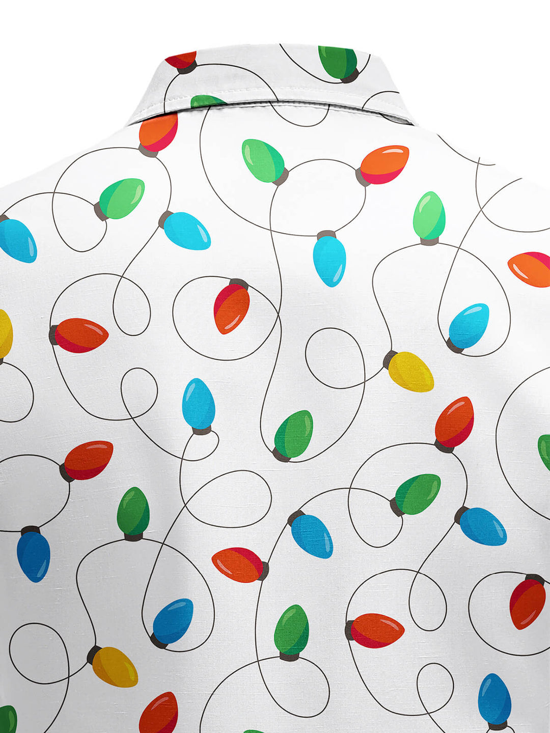 Herre Jul Långärmad Xmas Fairy Lights Skjorta