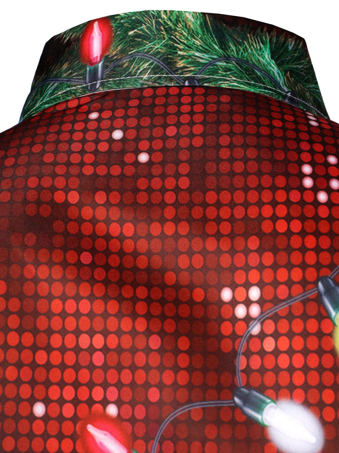 Mäns jul roliga outfit tema topp semester knapp-ned långärmad skjorta
