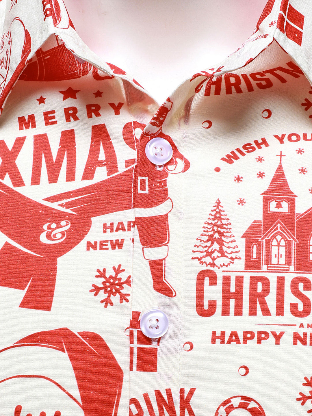 Herrarnas jultröja i beige med rolig vintage-design och långa ärmar