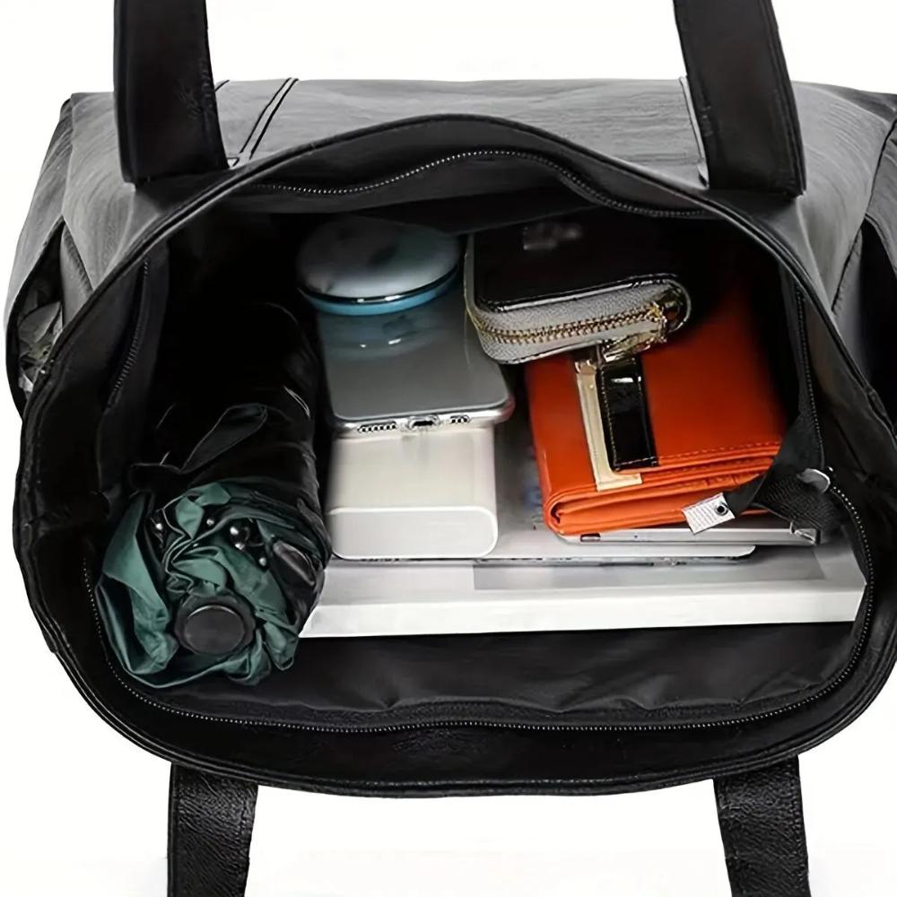 Klara - Klassisk axelväska i läder