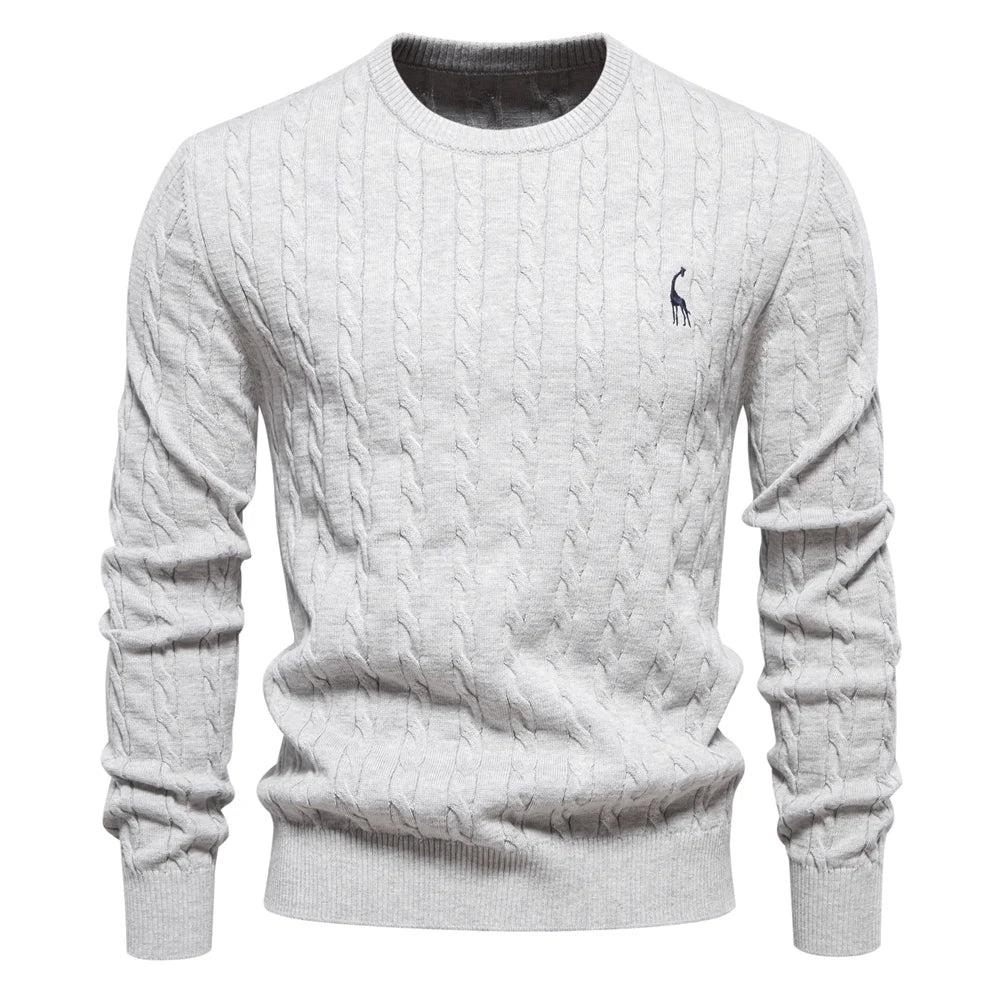 Falkner | Stickad Modern Herrpullover