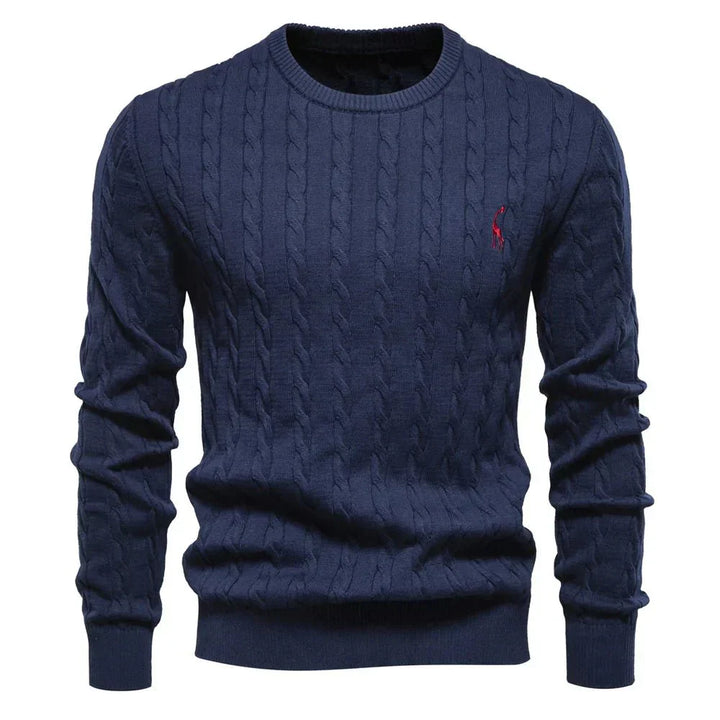 Falkner | Stickad Modern Herrpullover