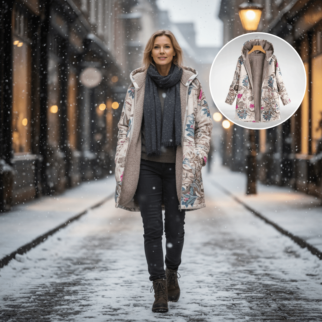 Fleural™ - Stilren Blommig Fleecejacka - Dona Stockholm