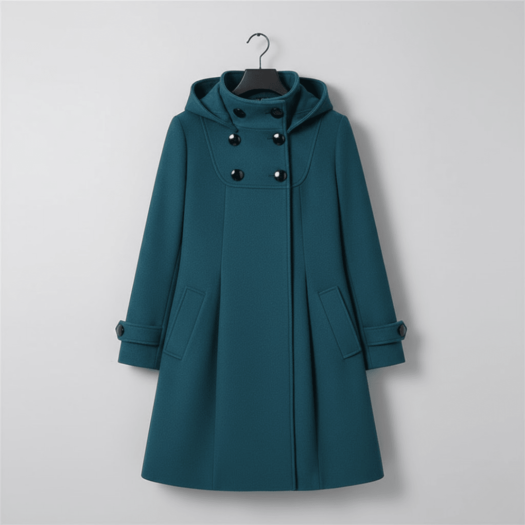 Solvara™ - Elegant Jacka med Didfickor och Huva - Dona Stockholm